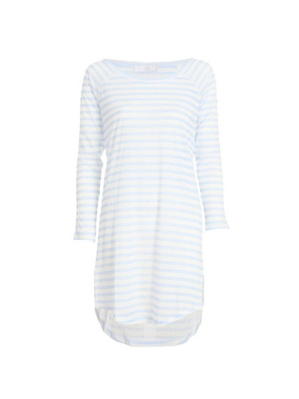 Zimmermann Locket Stripe T Dress Cover Up Light Blue White Long Sleeve NWT